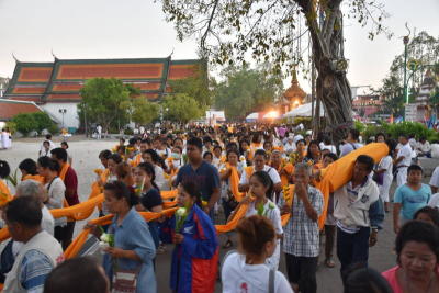 วันมาฆบูชาแห่ผ้าขึ้นธาตุเมืองนคร