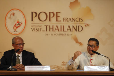 แถลงข่าวเตรียมรับเสด็จโปปฟรังซิส