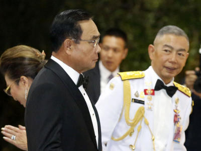 พล.อ.ประยุทธ์ จันทร์โอชา.นายกรัฐมนตรีและภริยา เดินทางร่วมในงานเลี้ยงรับรองเนื่องในวันกองทัพบก ประจำปี 2563