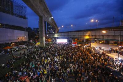 บรรยากาศการชุมนุมของกลุ่มคณะราษฎร 2-12-2020