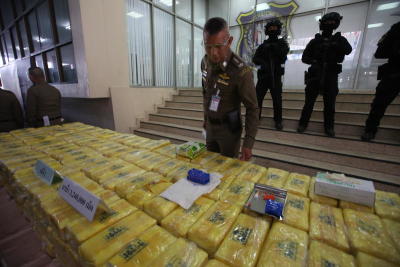 บช.ปส. แถลงจับยาเสพติด