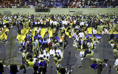 Thai constituency candidates register themselves for the upcoming nationwide election on 3 April 2023