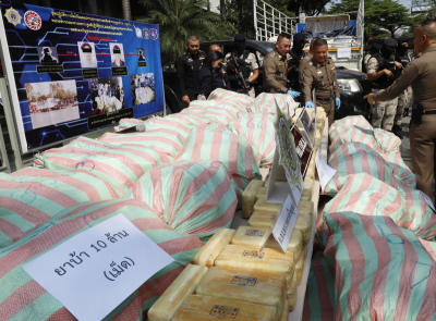 ตำรวจภาค 1 สกัดเครือข่ายาเสพติดรายใหญ่ ยึดยาบ้า 10 ล้านเม็ด