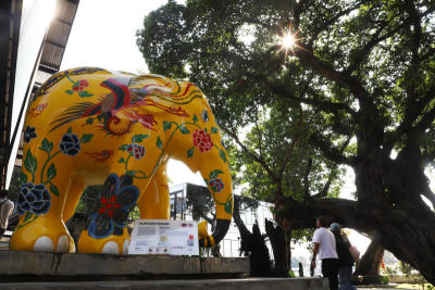 รูปปั้นช้าง Elephant Parade Bangkok