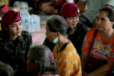 Cambodian soldiers opened fire
